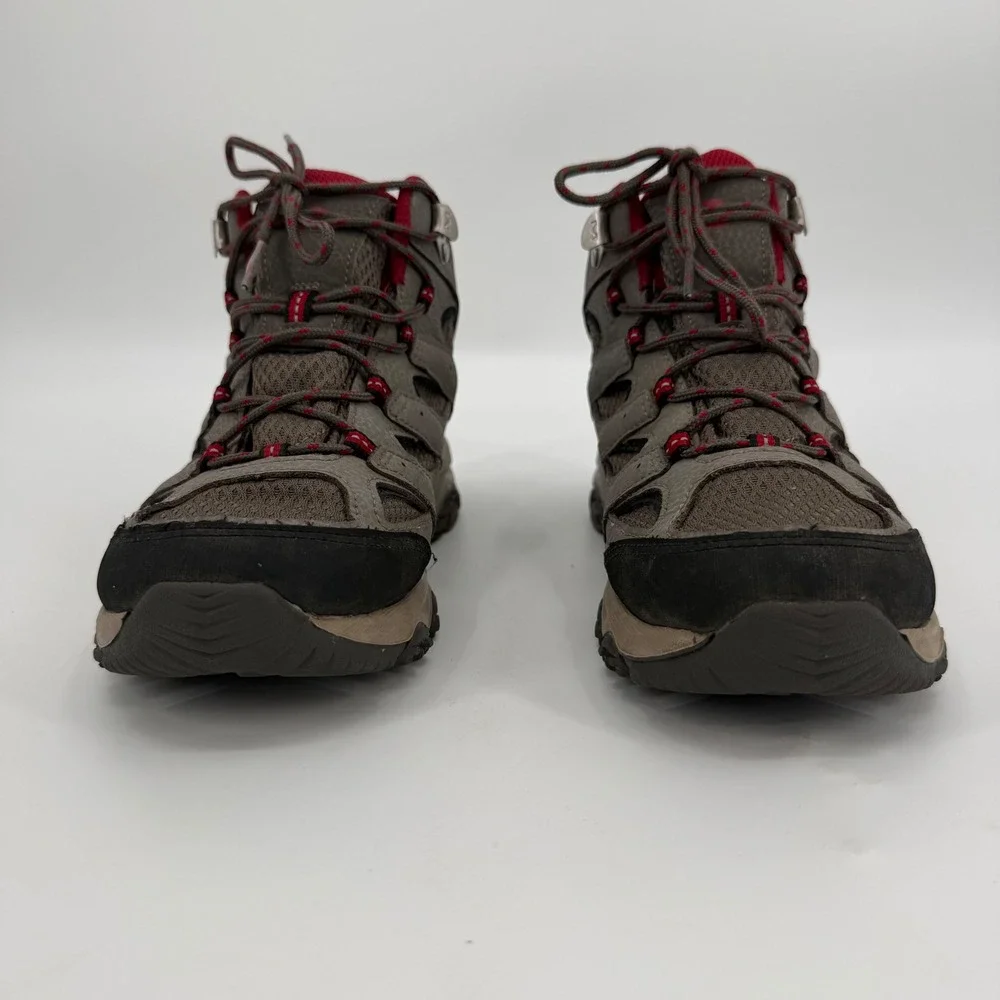 Merrell Alverstone Waterproof Hiking Boots Grey Red MK265701 Kids 6M Womens 7.5